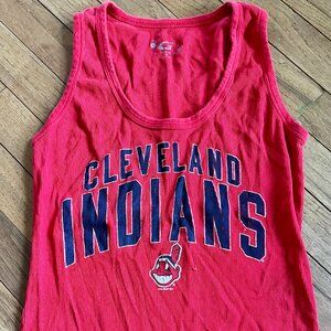 Vintage Cleveland Indians, Chief Wahoo Ribbed Tank.